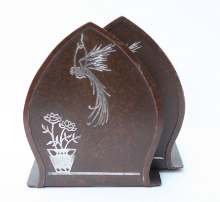 Parrot Teardrop Bookends 7201