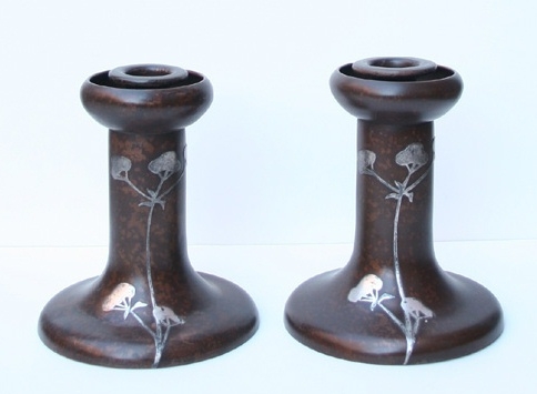 Cottonball Dumbbell Candleholders 3108